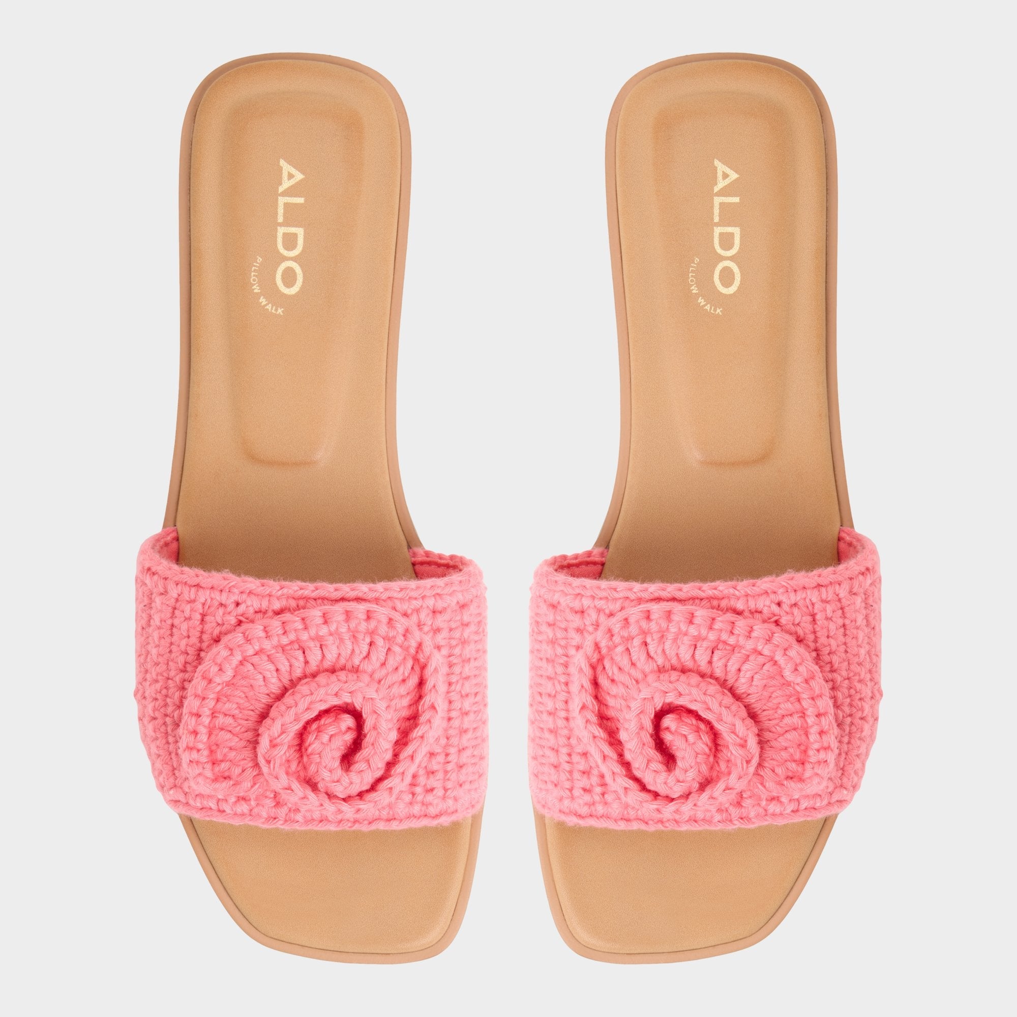 Aldo | Sabbia Medium Pink Women's Flats - Slide sandal