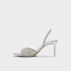 Aldo | Aitana in Silver - Strappy heeled sandal, Stiletto heel