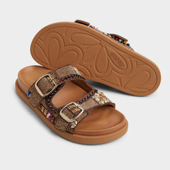 Aldo | Bohochic Open Brown Women's Footbed sandals - Footbed sandal