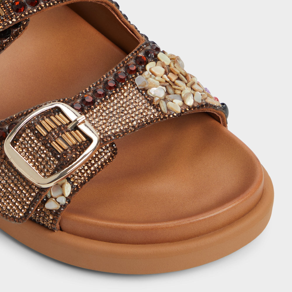 Aldo | Bohochic Open Brown Women's Footbed sandals - Footbed sandal