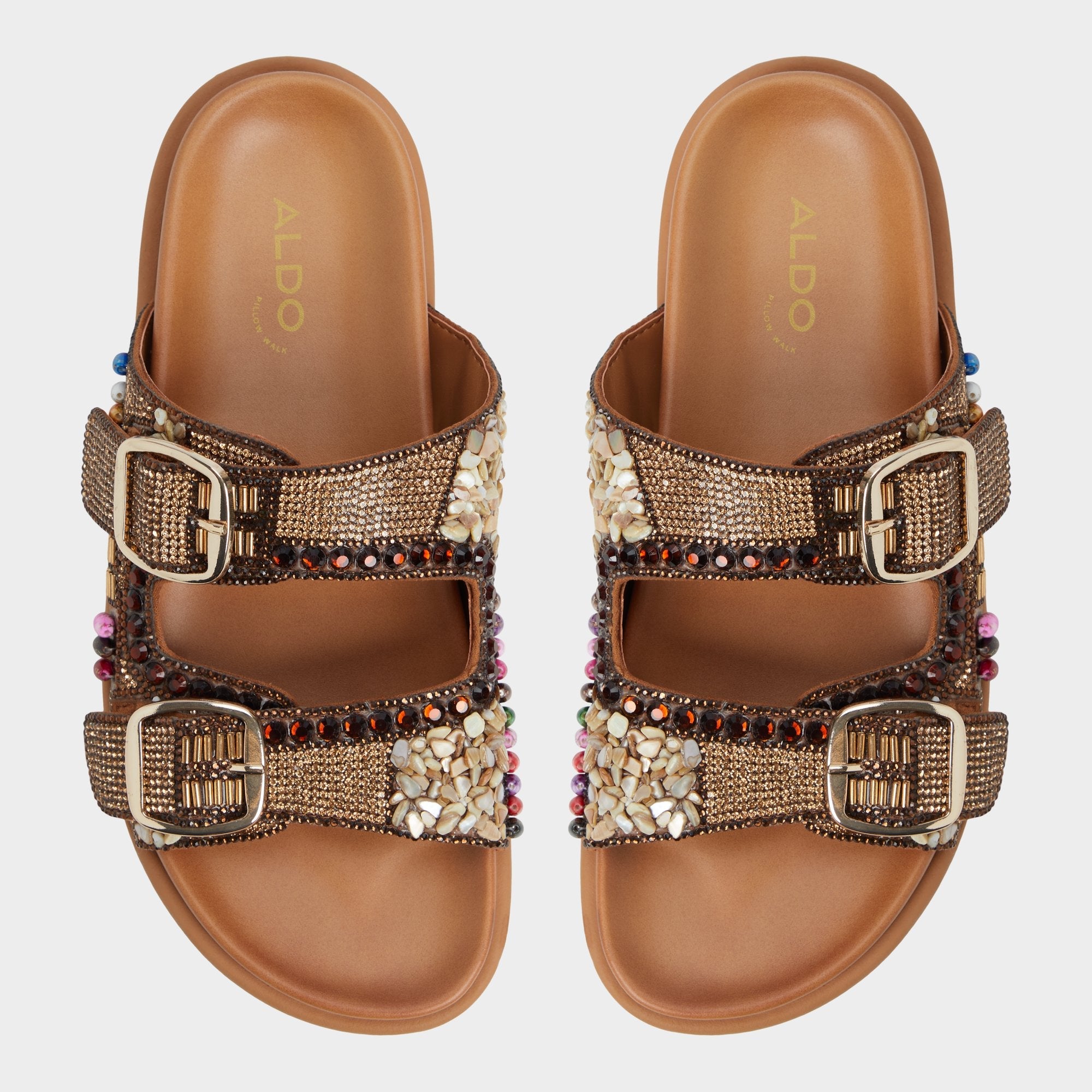 Aldo | Bohochic Open Brown Women's Footbed sandals - Footbed sandal