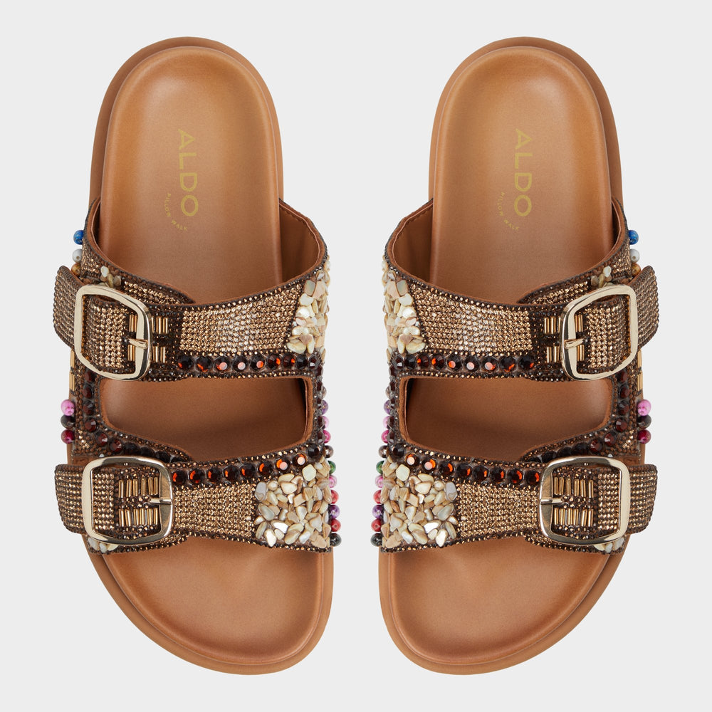Aldo | Bohochic Open Brown Women's Footbed sandals - Footbed sandal