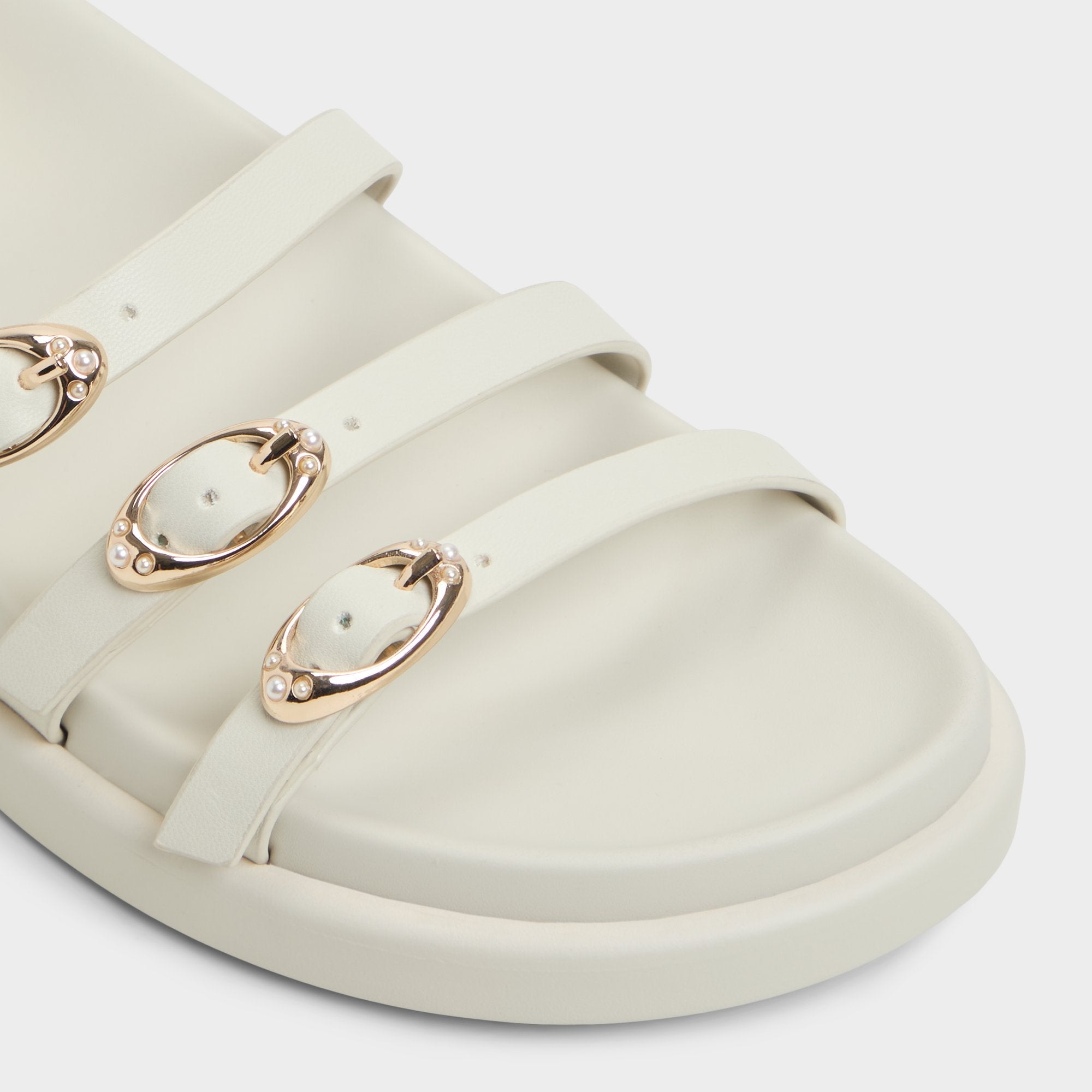 Aldo | Zephyra White Women's Footbed sandals - Footbed sandal, Footbed sandal
