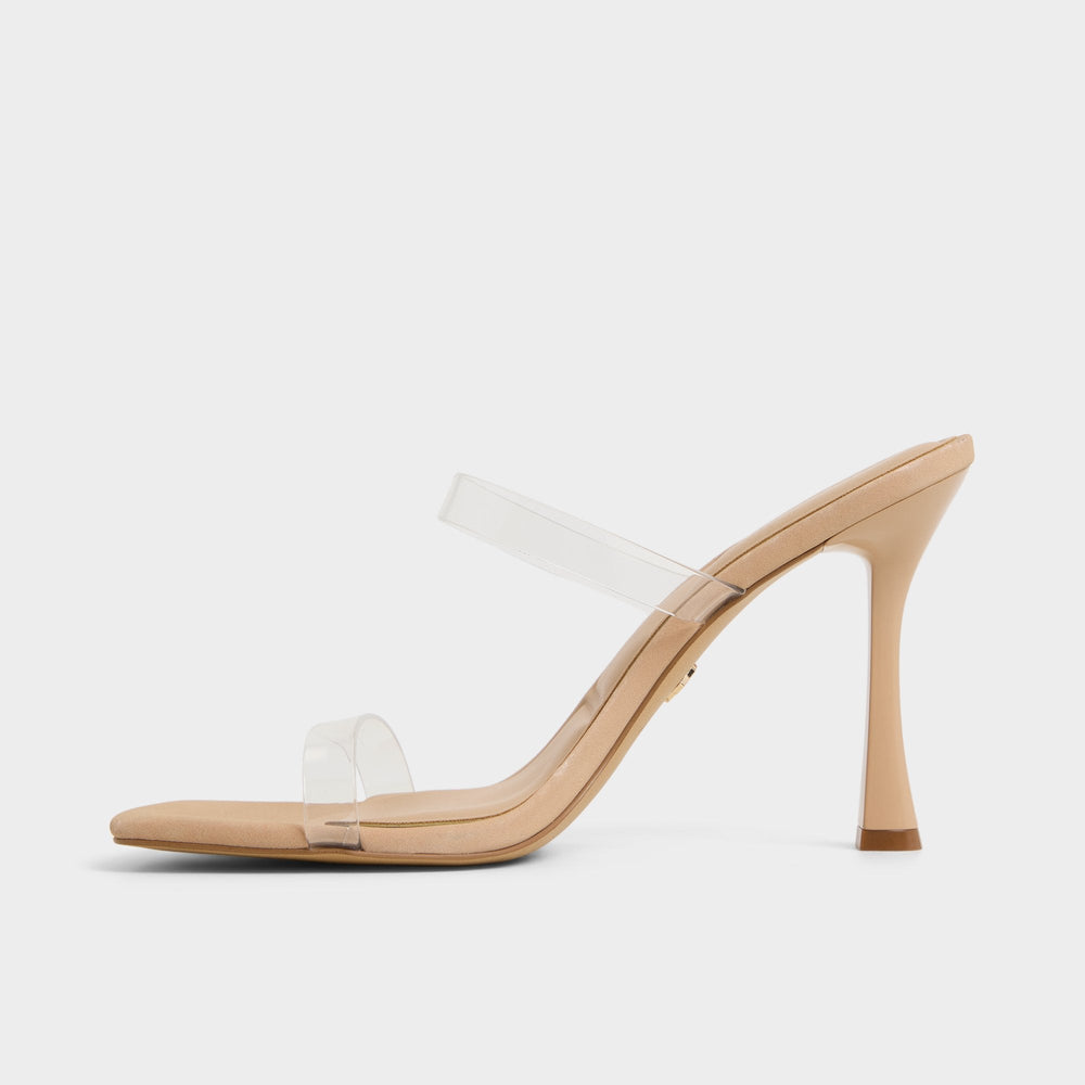 Aldo | Evalina Medium Beige Women's Heeled sandals - Strappy heeled sandal, Stiletto heel