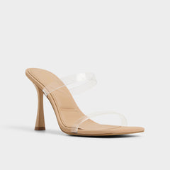 Aldo | Evalina Medium Beige Women's Heeled sandals - Strappy heeled sandal, Stiletto heel