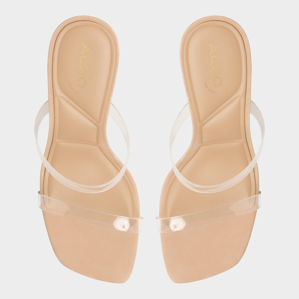 Aldo | Evalina Medium Beige Women's Heeled sandals - Strappy heeled sandal, Stiletto heel