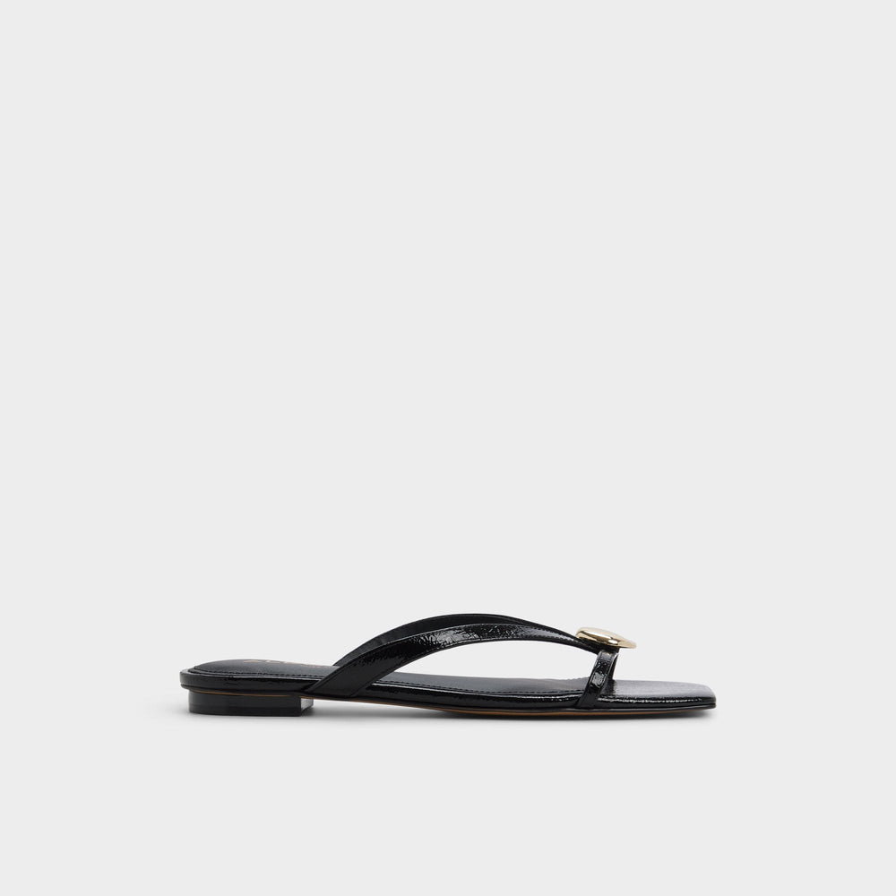 Aldo | Iliria Black Women's Flats - Slide sandal