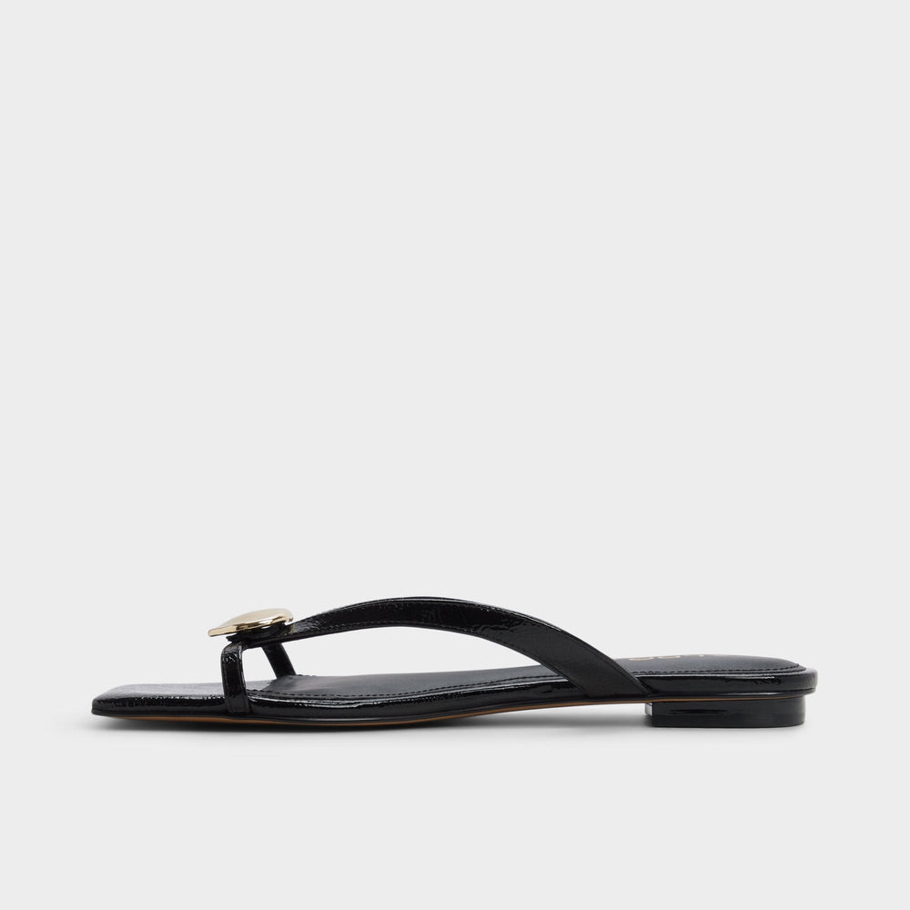Aldo | Iliria Black Women's Flats - Slide sandal