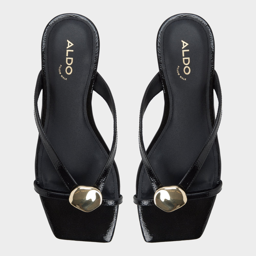 Aldo | Iliria Black Women's Flats - Slide sandal