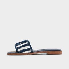 Aldo | Sabbia Blue Combo Women's Flats - Slide sandal