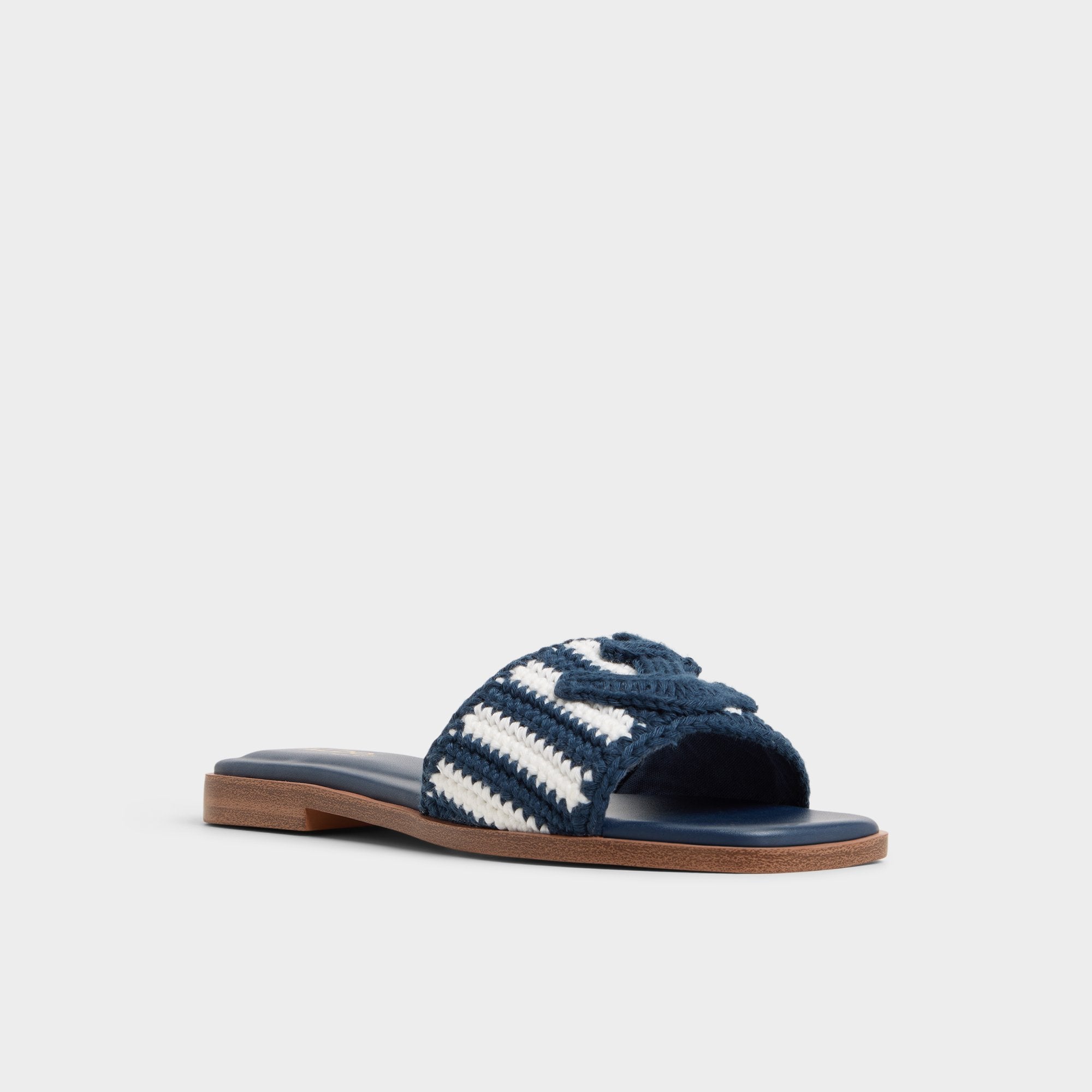 Aldo | Sabbia Blue Combo Women's Flats - Slide sandal