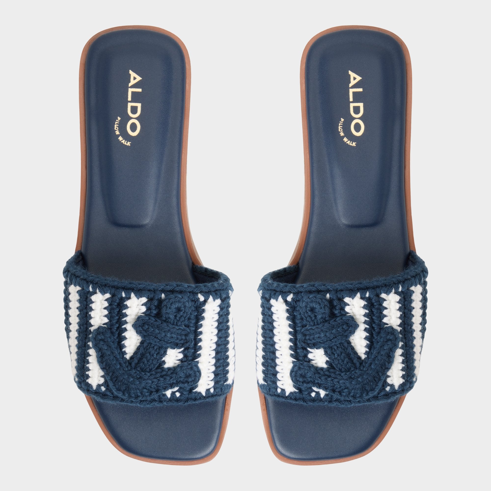 Aldo | Sabbia Blue Combo Women's Flats - Slide sandal