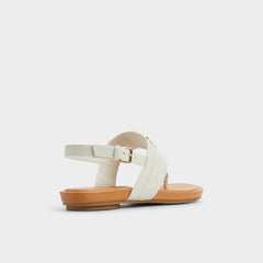 Aldo | Taylen White/Bone Women's Footbed sandals - T-strap sandal