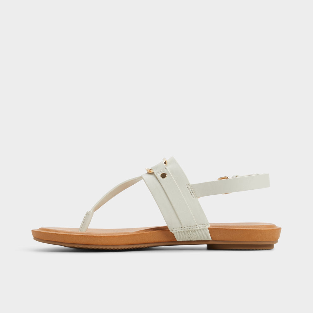 Aldo | Taylen White/Bone Women's Footbed sandals - T-strap sandal