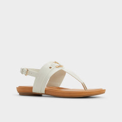 Aldo | Taylen White/Bone Women's Footbed sandals - T-strap sandal