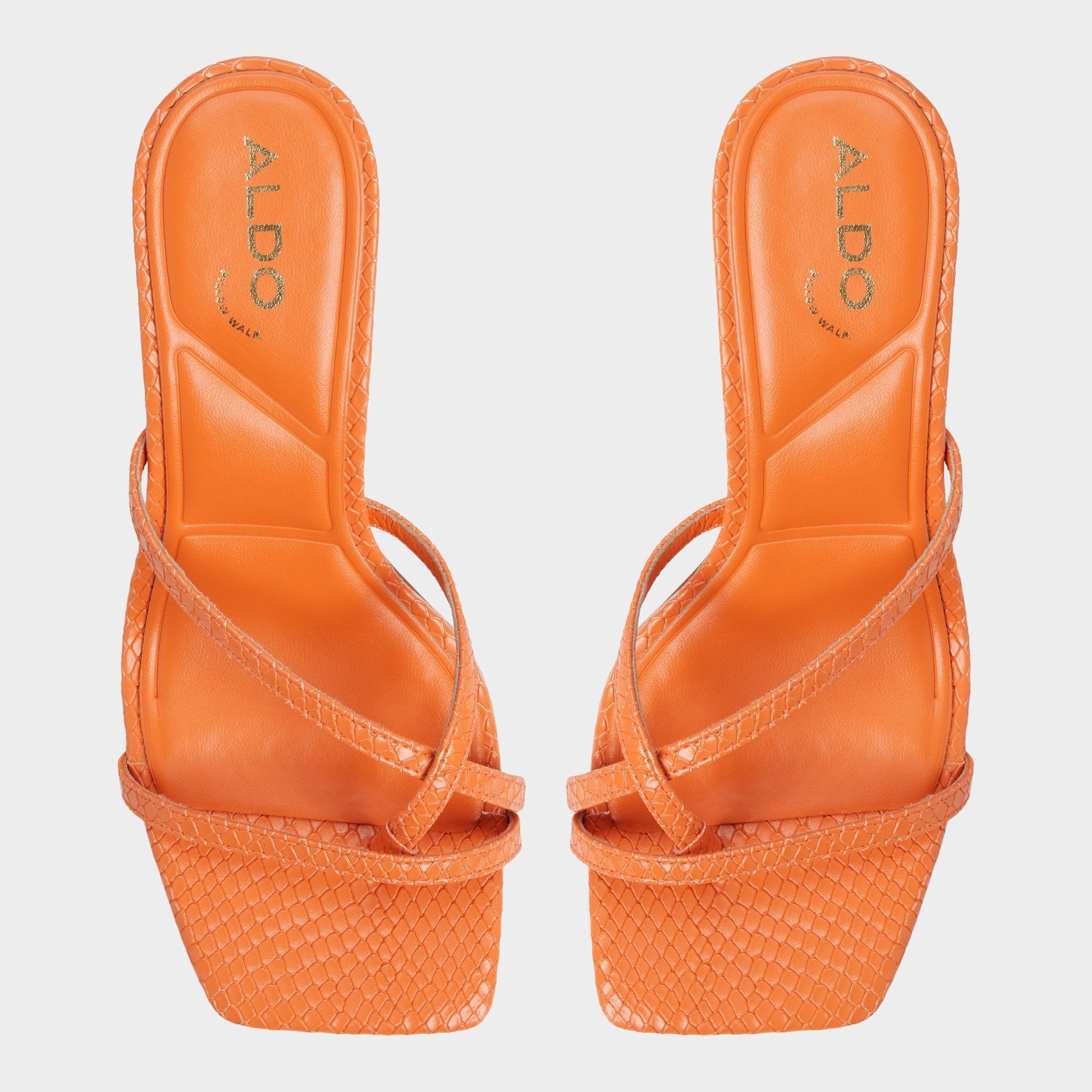 Aldo | Calypsa Medium Orange Women's Heeled mules - Strappy heeled sandal