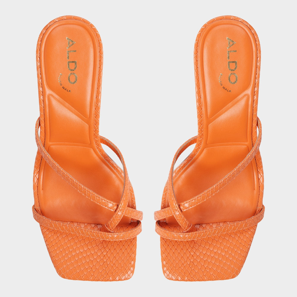 Aldo | Calypsa Medium Orange Women's Heeled mules - Strappy heeled sandal