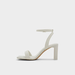 Aldo | Aurorai White/Bone Women's Strappy sandals - Strappy heeled sandal, Block heel