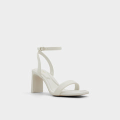 Aldo | Aurorai White/Bone Women's Strappy sandals - Strappy heeled sandal, Block heel