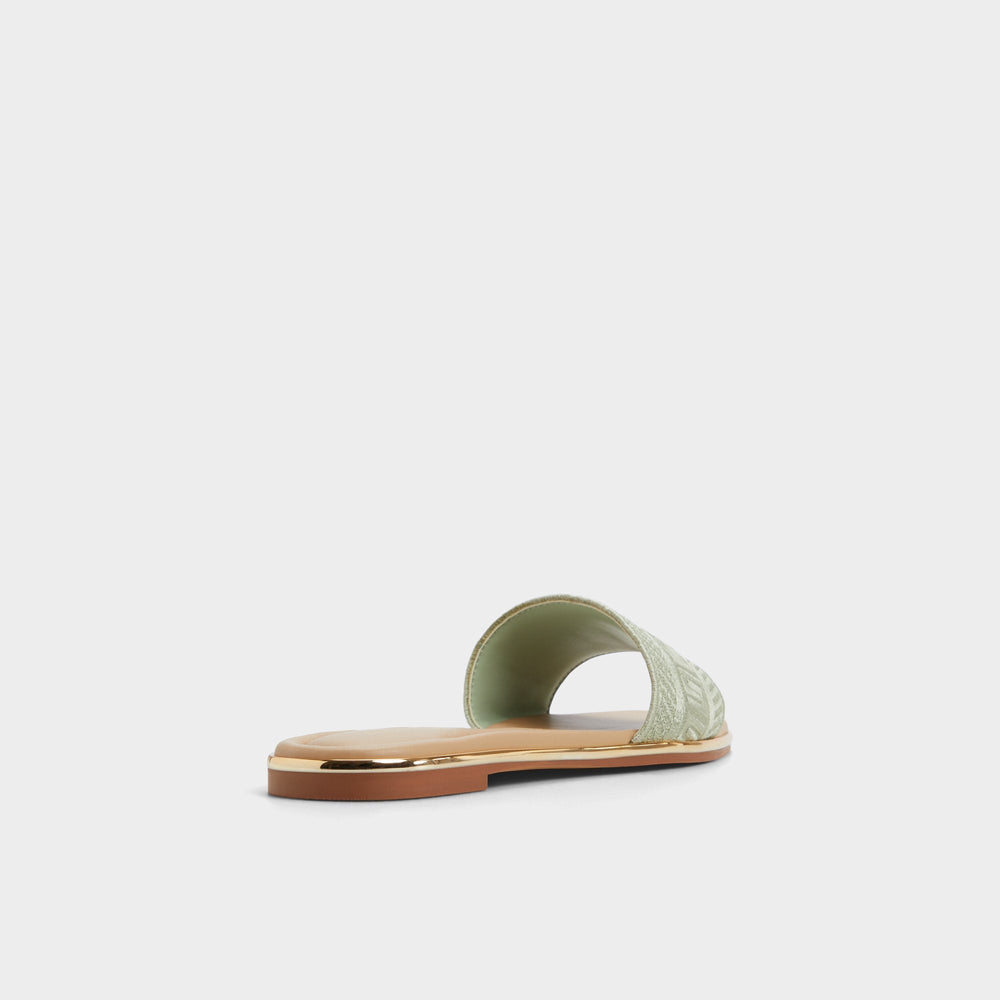 Aldo | Oceania Other Green Women's Flats - Slide sandal