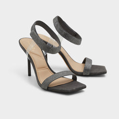 Aldo | Rosy Dark Grey Women's Strappy sandals - Strappy heeled sandal