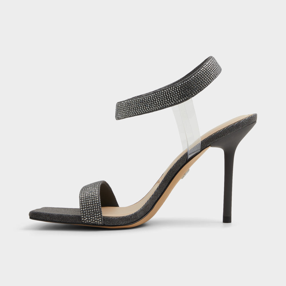 Aldo | Rosy Dark Grey Women's Strappy sandals - Strappy heeled sandal