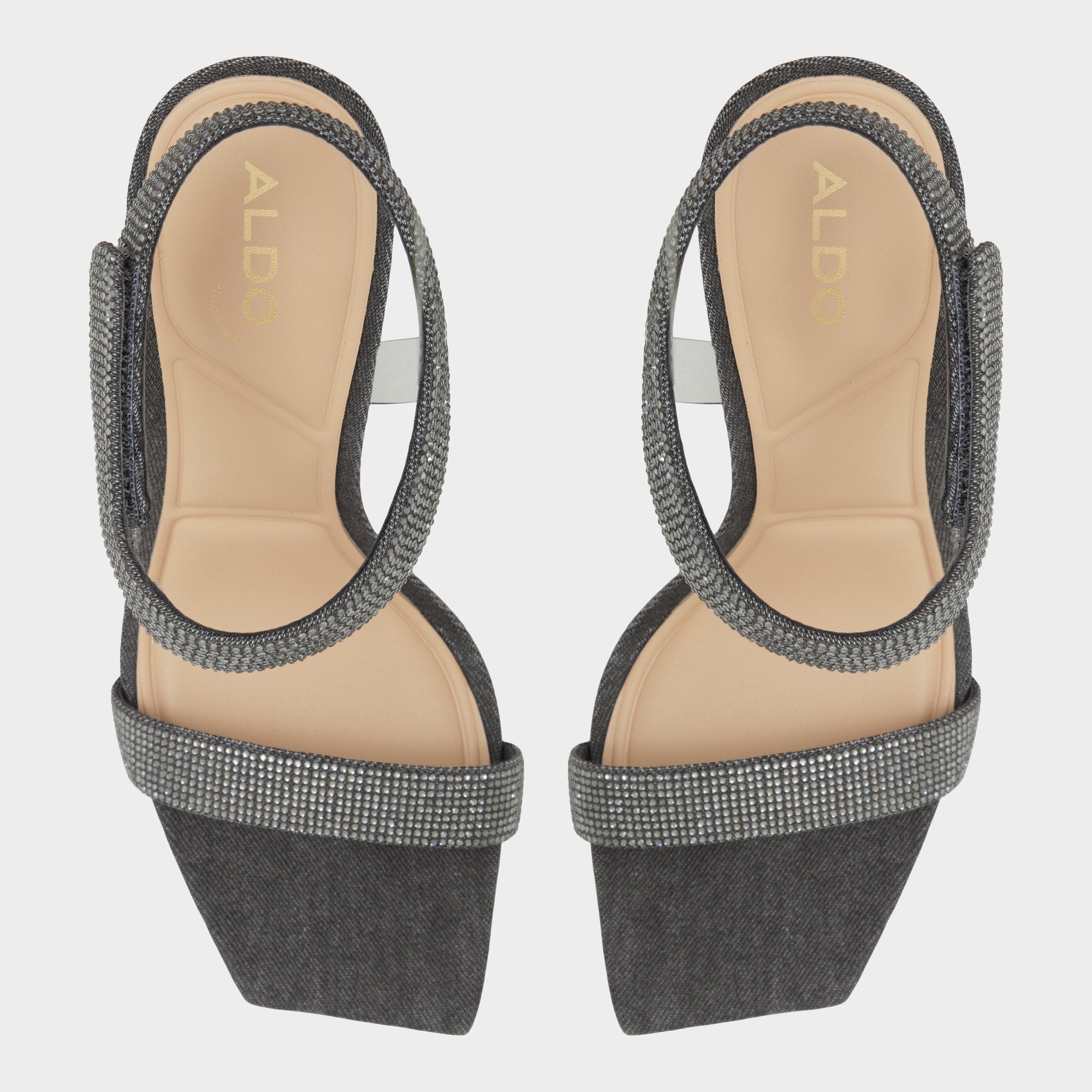 Aldo | Rosy Dark Grey Women's Strappy sandals - Strappy heeled sandal