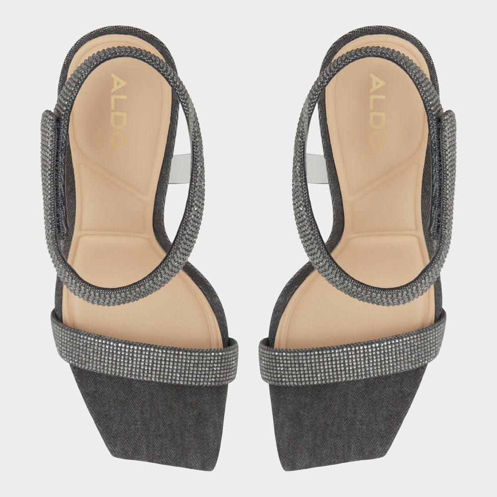 Aldo | Rosy Dark Grey Women's Strappy sandals - Strappy heeled sandal