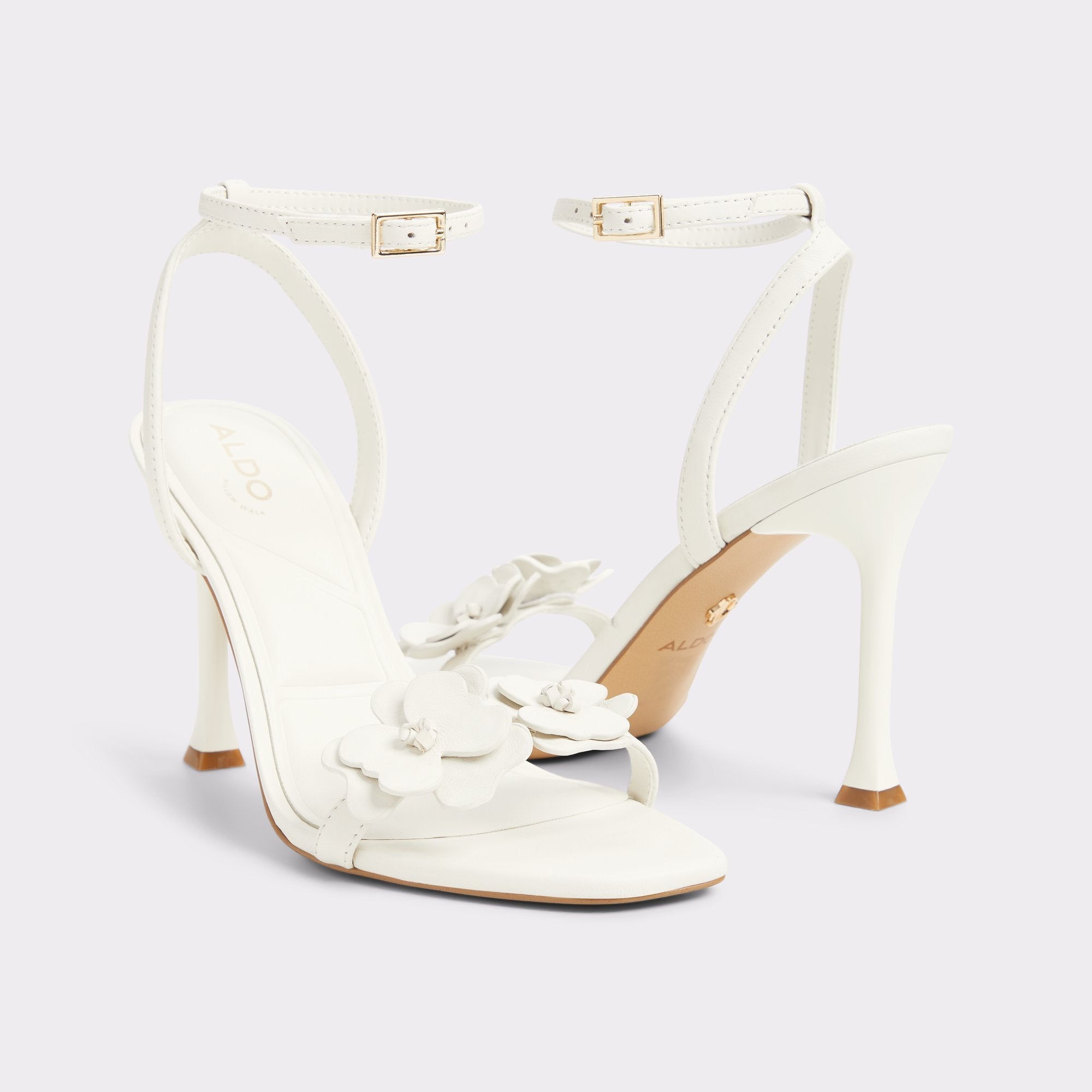 Aldo | Daisylily White/Bone Women's Heeled sandals - Strappy heeled sandal, Stiletto heel