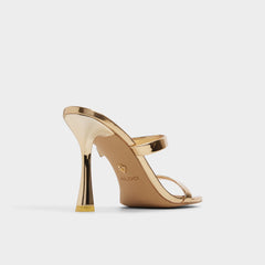 Aldo | Evalyn in Gold - Strappy heeled sandal, Stiletto heel