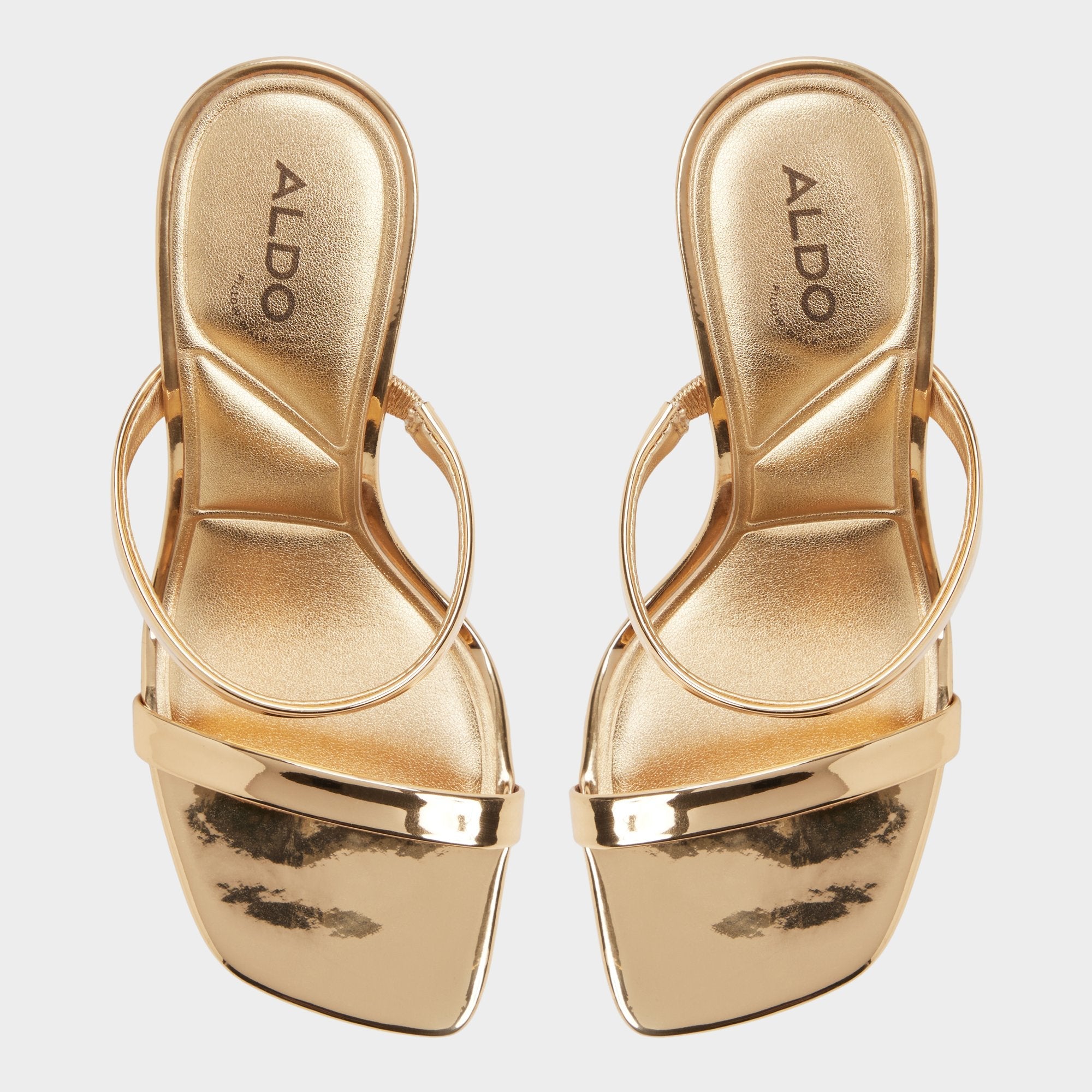 Aldo | Evalyn in Gold - Strappy heeled sandal, Stiletto heel