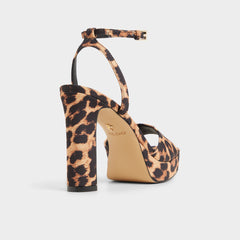 Aldo | Chicgleam Brown Multi Women's Strappy sandals - Strappy heeled sandal, Platform
