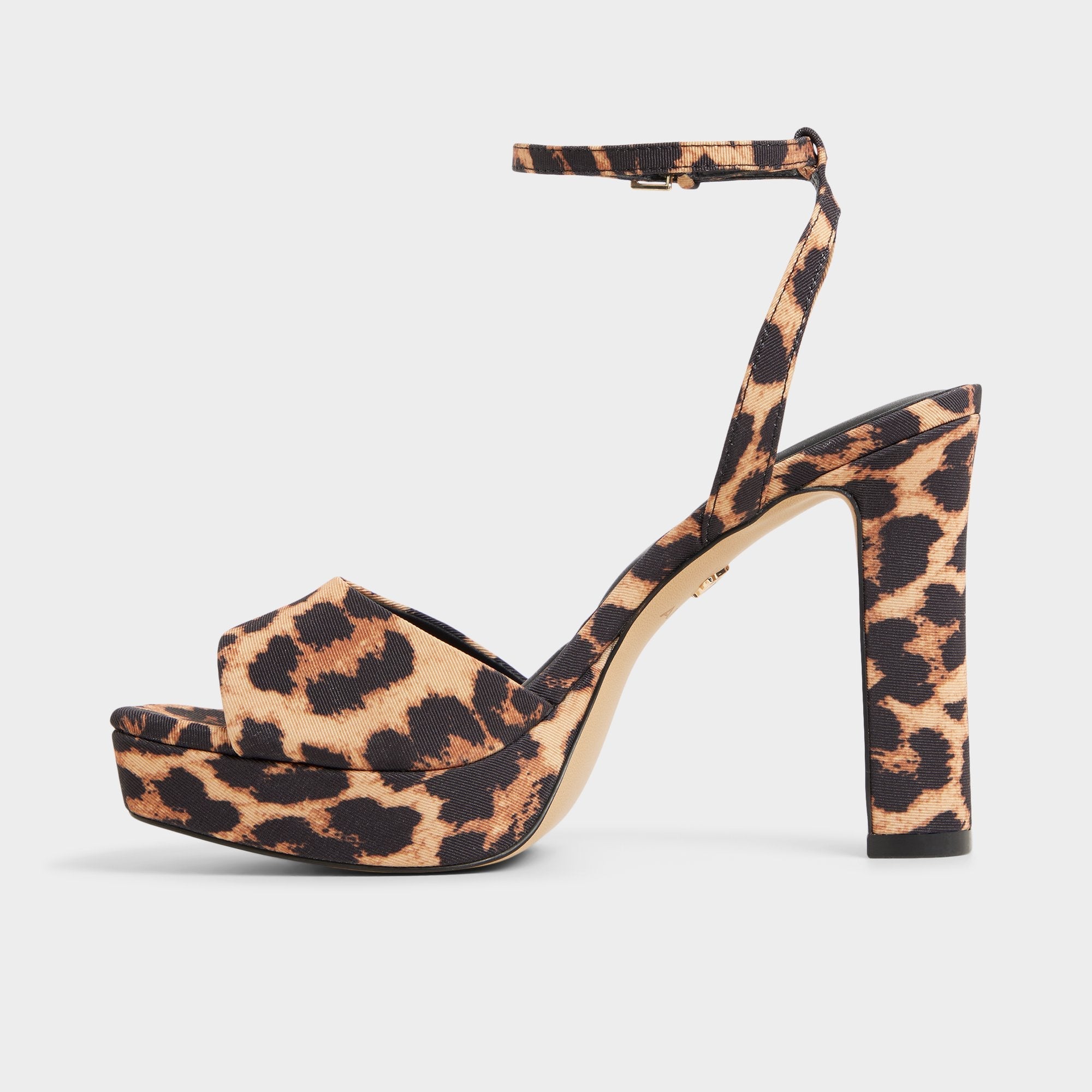 Aldo | Chicgleam Brown Multi Women's Strappy sandals - Strappy heeled sandal, Platform