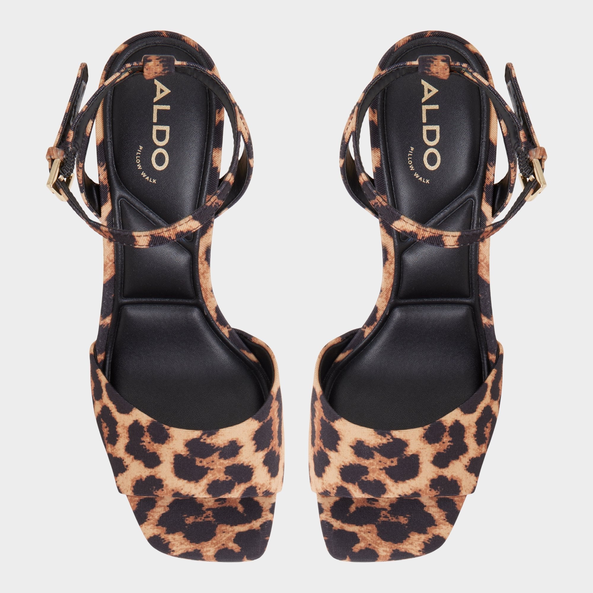 Aldo | Chicgleam Brown Multi Women's Strappy sandals - Strappy heeled sandal, Platform