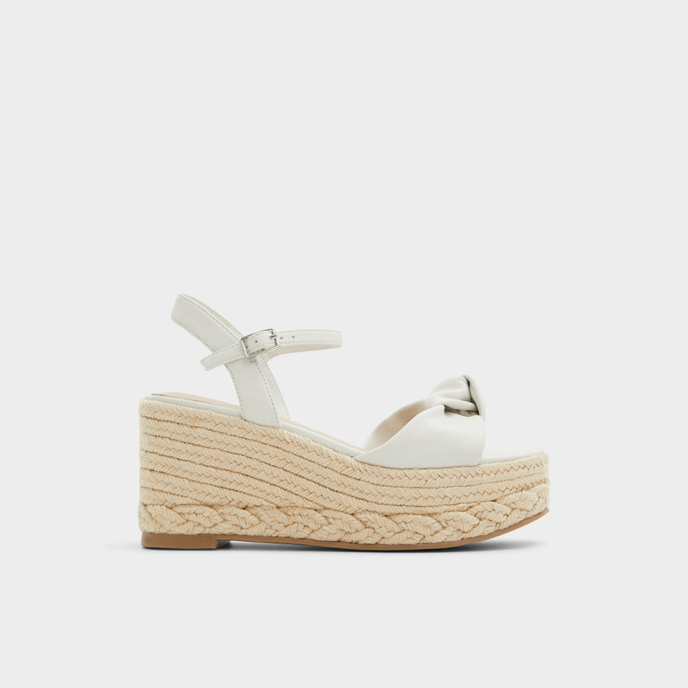 Aldo | Annamarie White Women's Wedges - Wedge sandal, Wedge heel