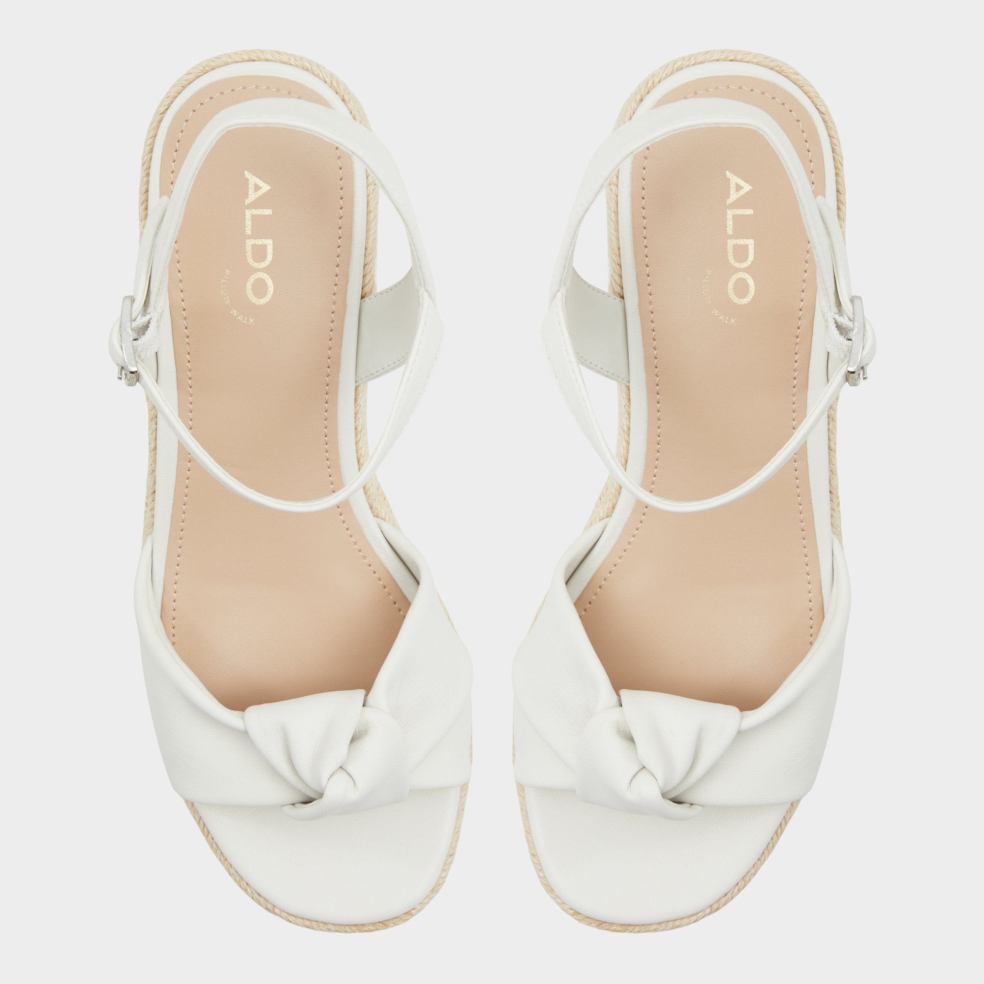 Aldo | Annamarie White Women's Wedges - Wedge sandal, Wedge heel