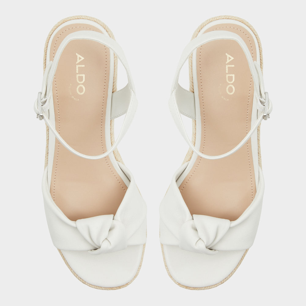 Aldo | Annamarie White Women's Wedges - Wedge sandal, Wedge heel