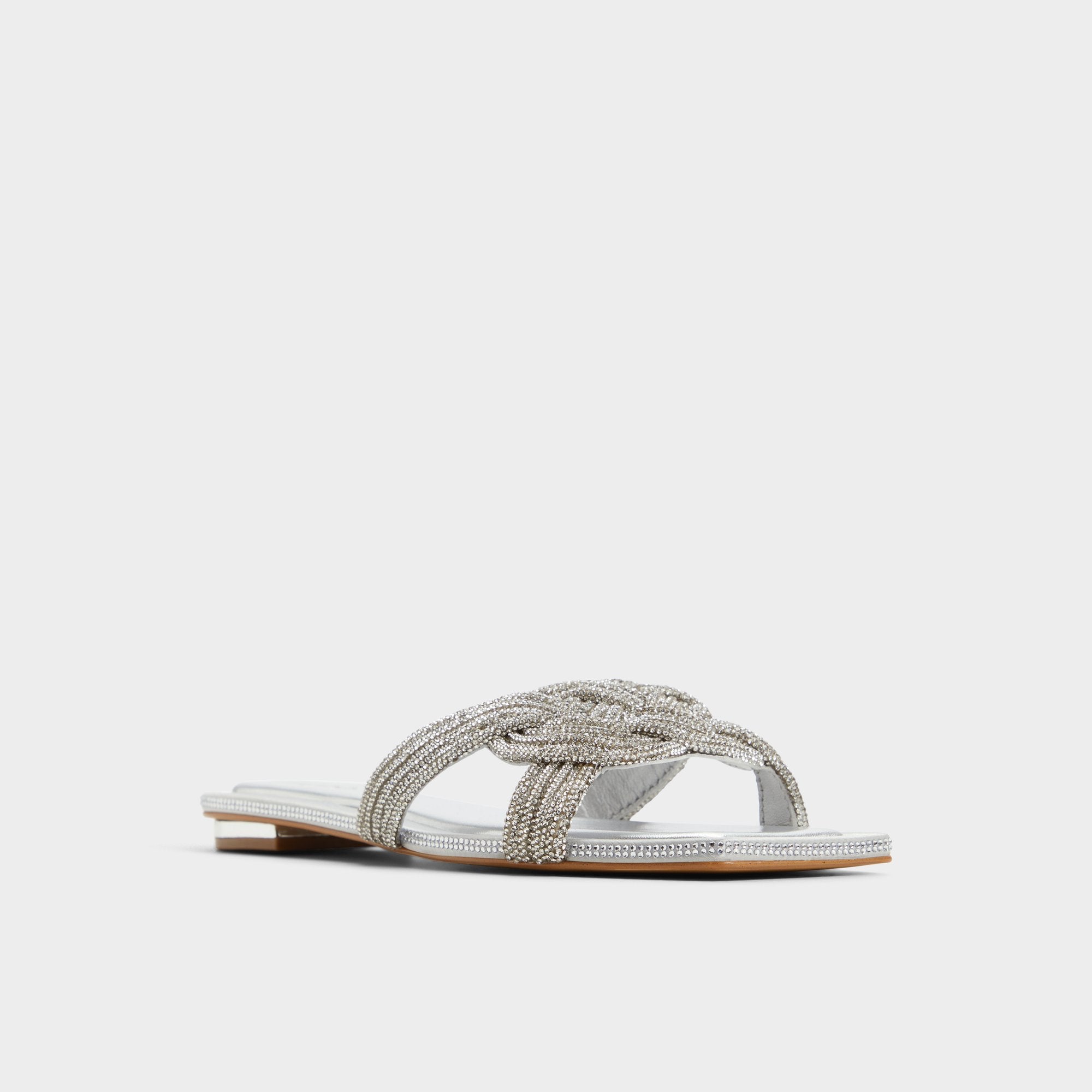 Aldo | Karlina Silver Women's Iridescent metallics - Slide sandal