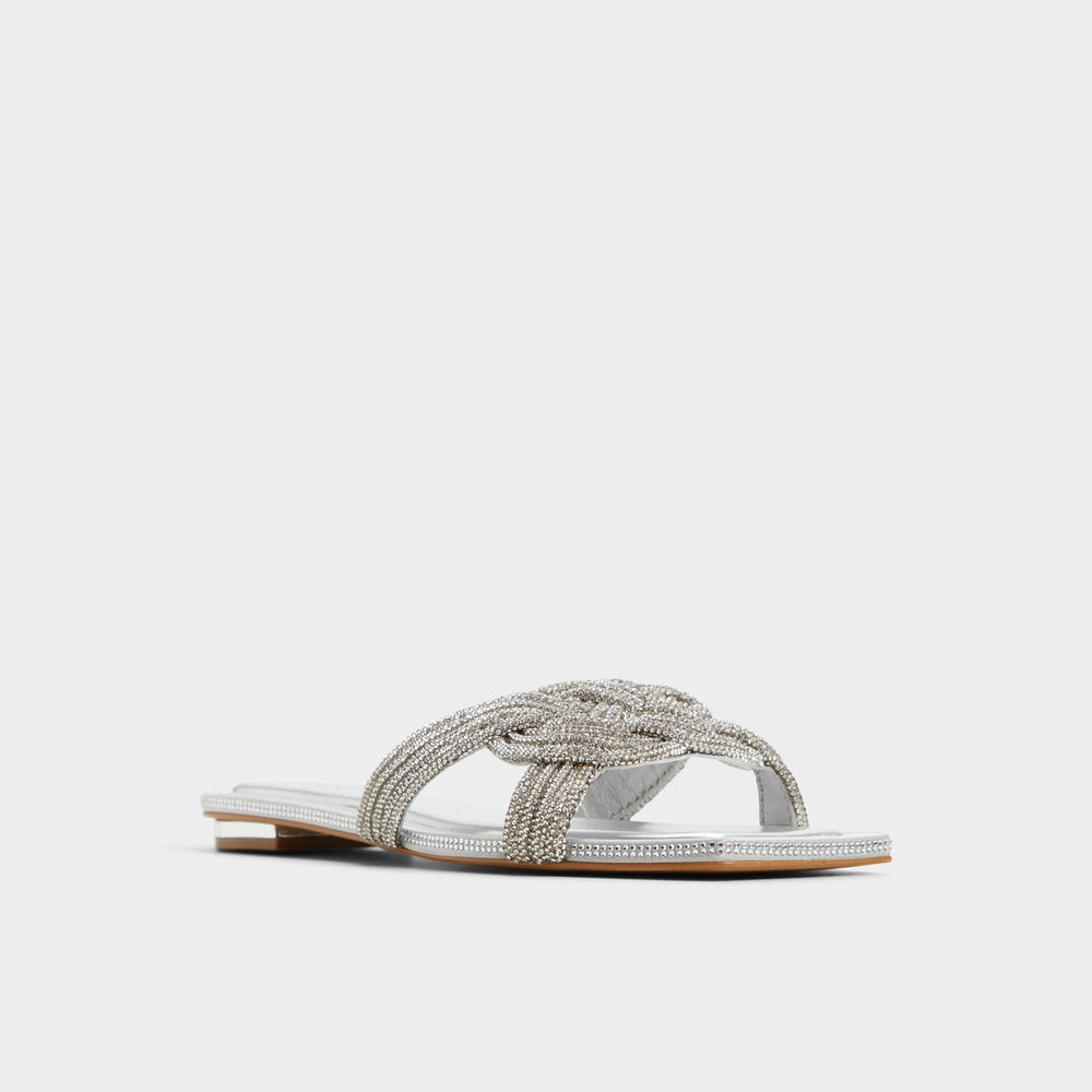 Aldo | Karlina Silver Women's Iridescent metallics - Slide sandal