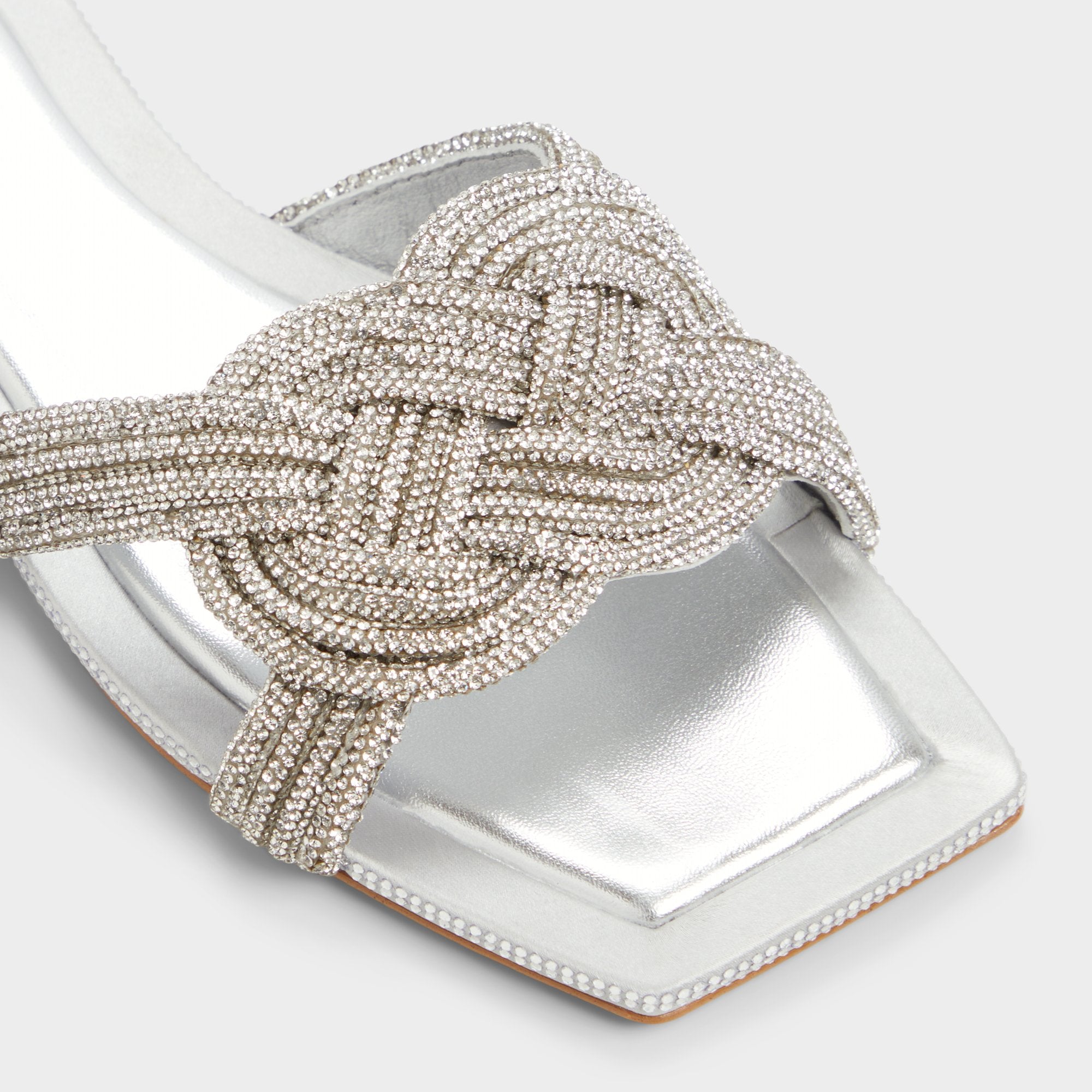 Aldo | Karlina Silver Women's Iridescent metallics - Slide sandal