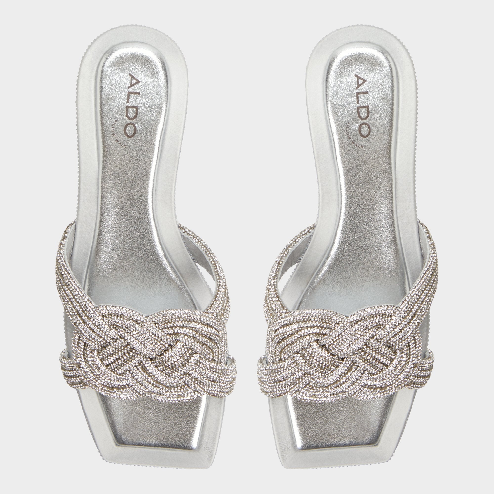 Aldo | Karlina Silver Women's Iridescent metallics - Slide sandal