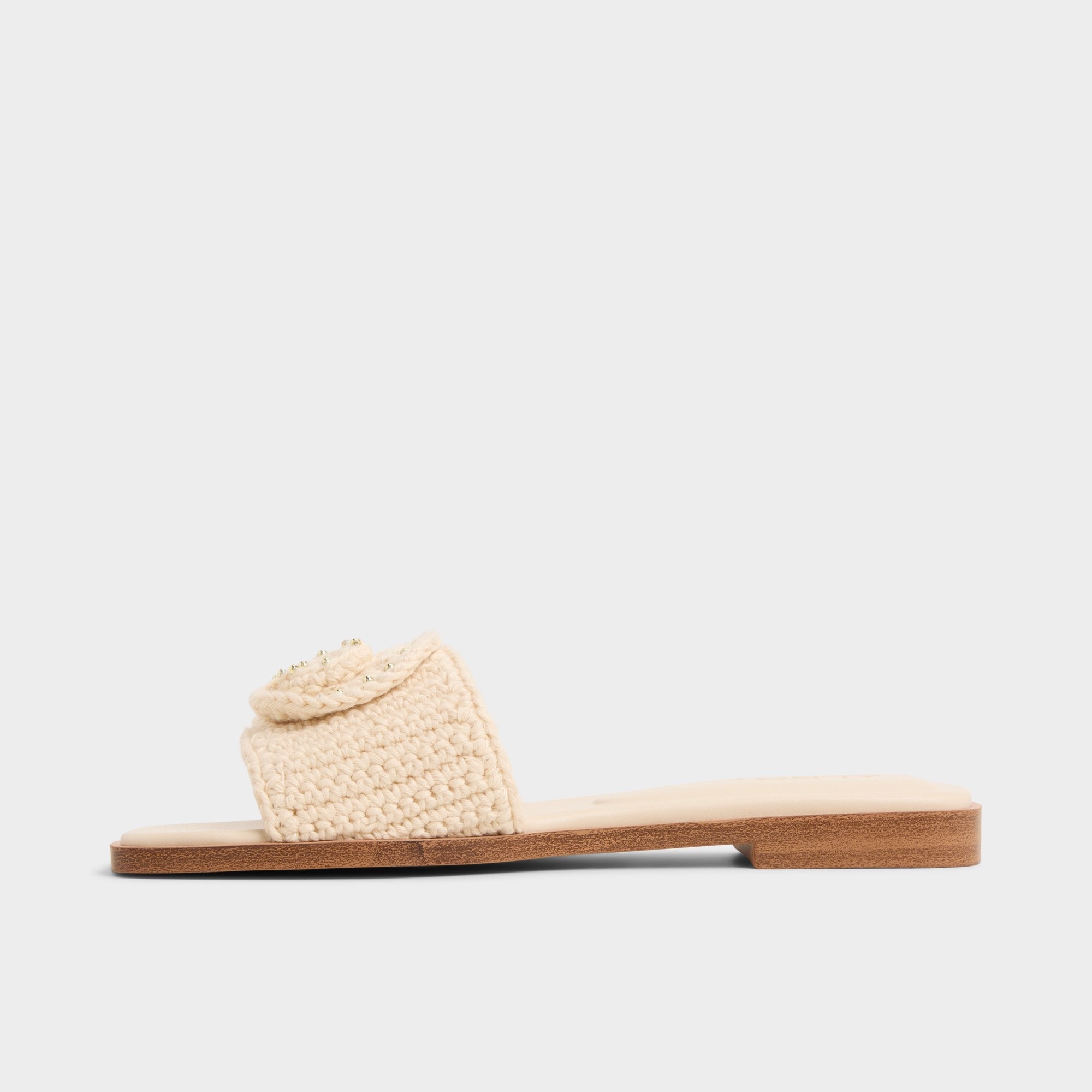 Aldo | Sabbia Light Beige Women's Flats - Slide sandal