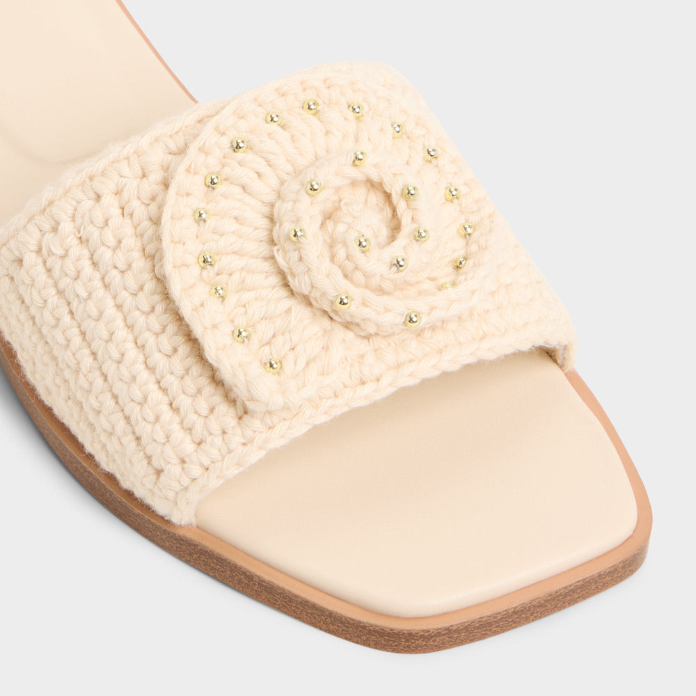 Aldo | Sabbia Light Beige Women's Flats - Slide sandal