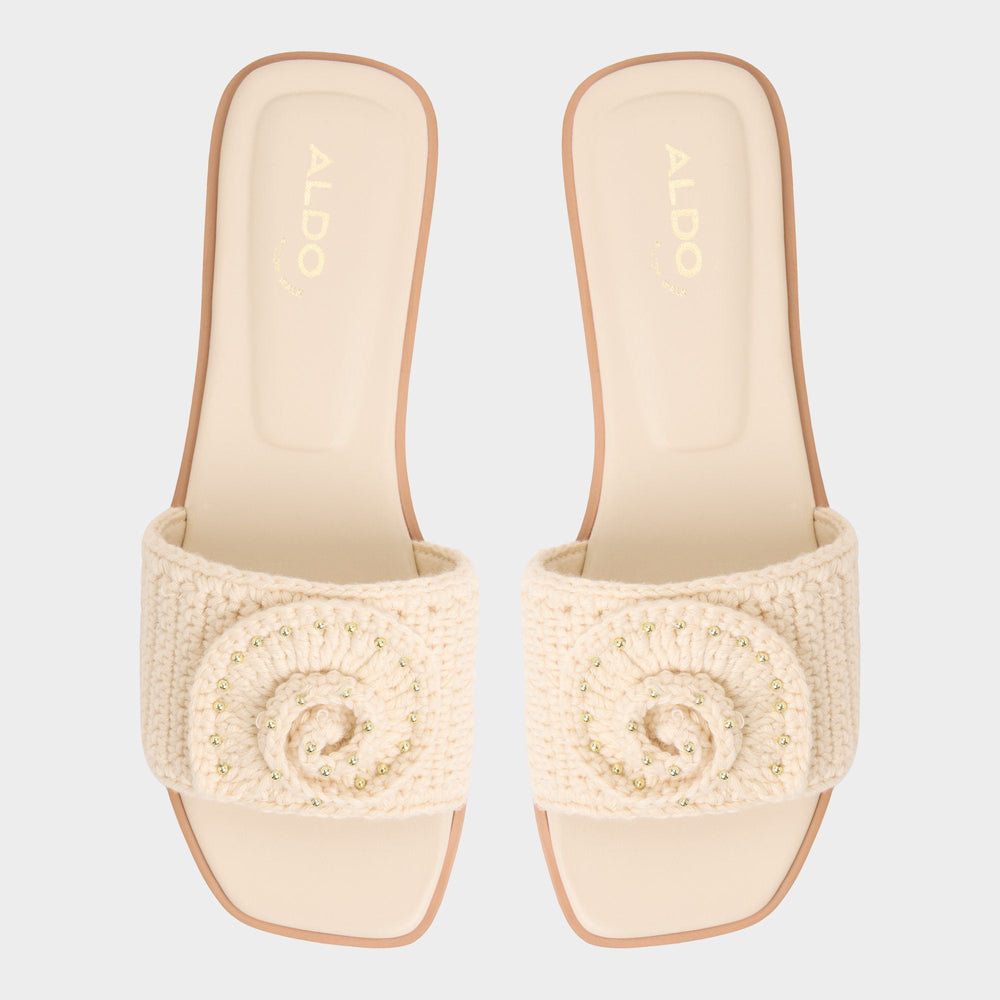 Aldo | Sabbia Light Beige Women's Flats - Slide sandal