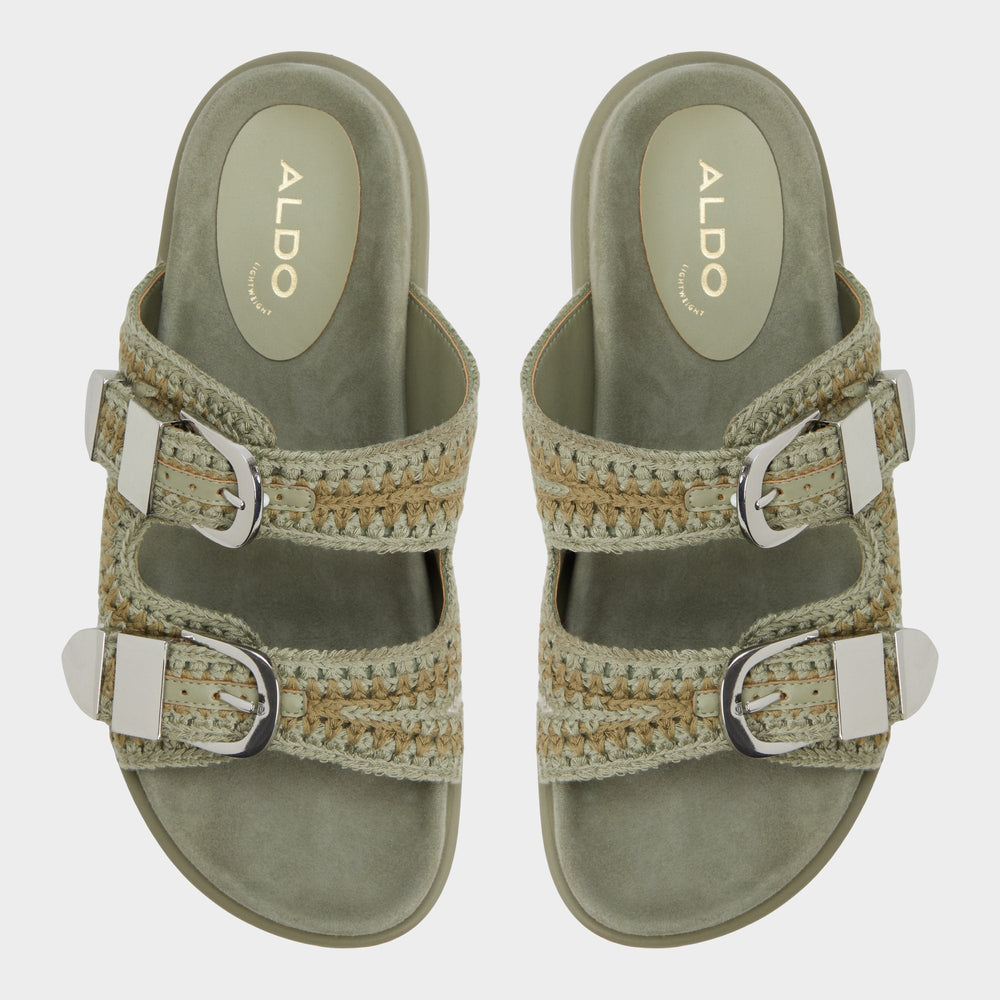 Aldo | Bohodream Khaki Women's Footbed sandals - Footbed sandal