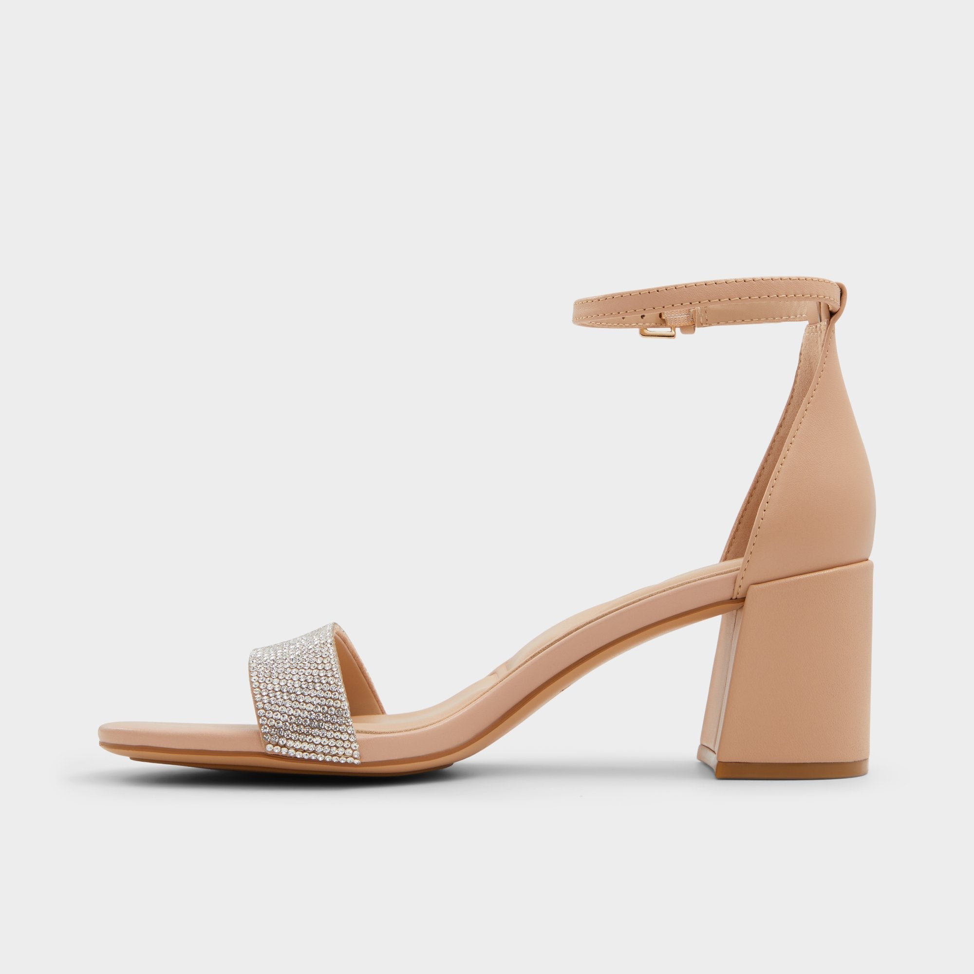 Aldo | Pristine in Bone - Strappy sandal, Block heel