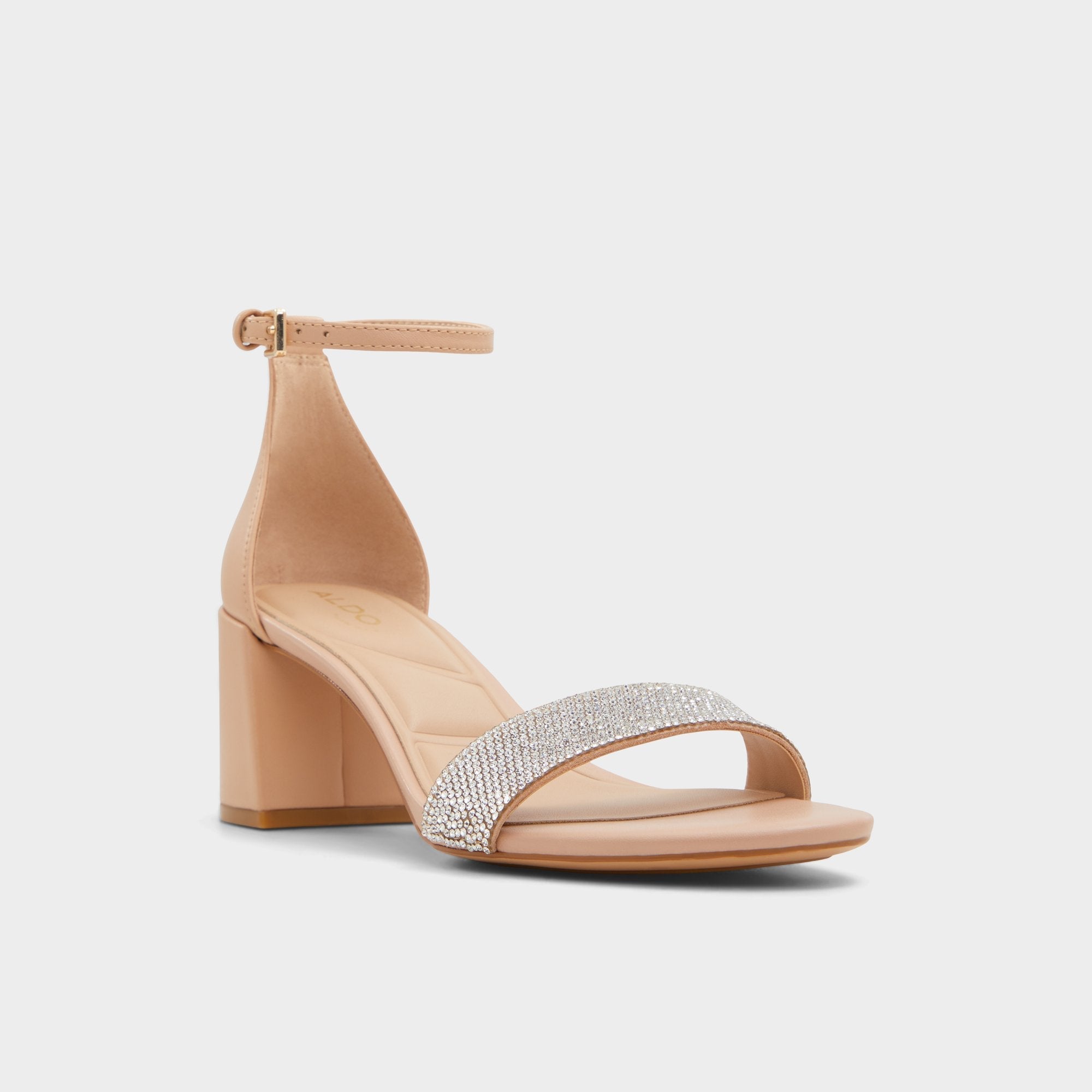 Aldo | Pristine in Bone - Strappy sandal, Block heel