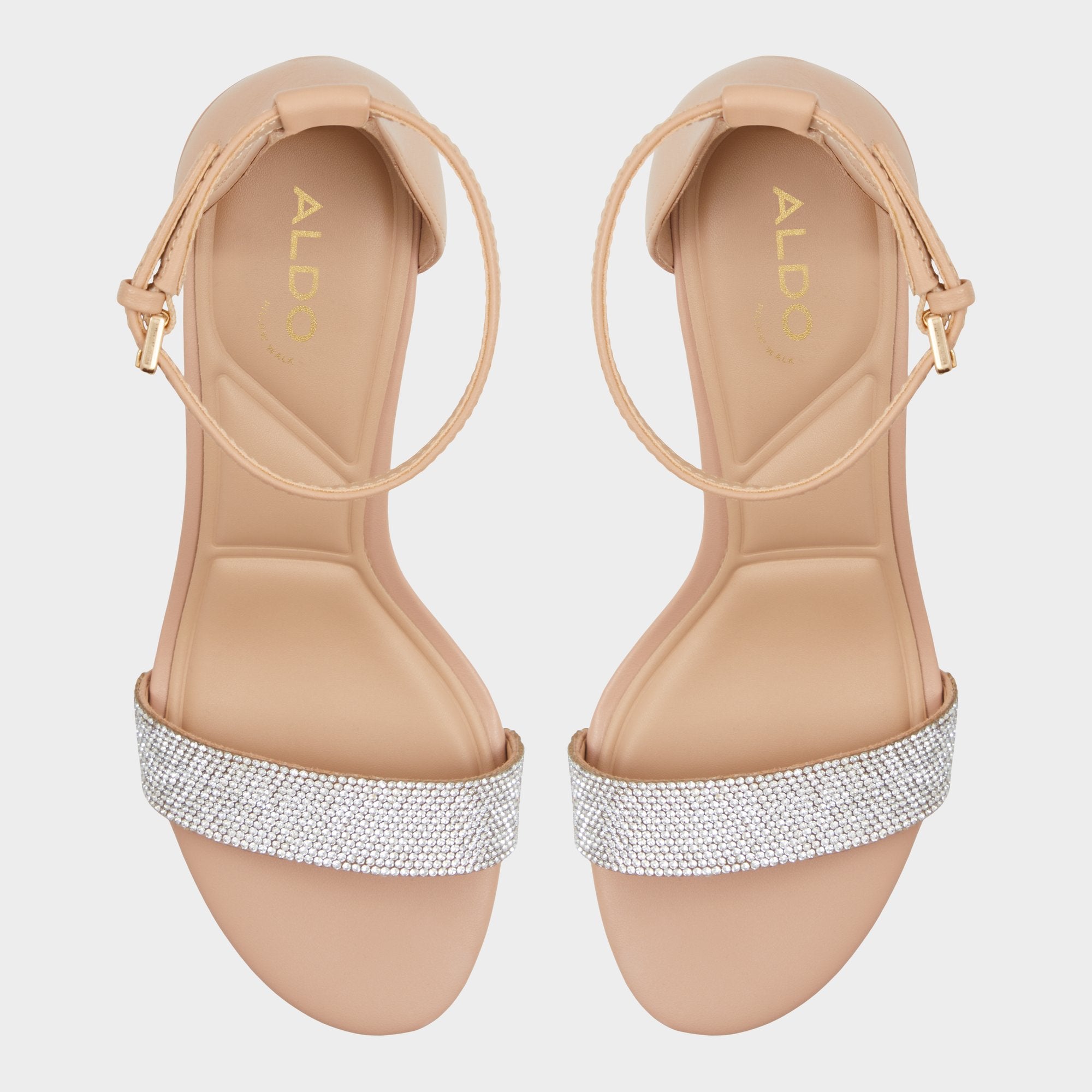 Aldo | Pristine in Bone - Strappy sandal, Block heel