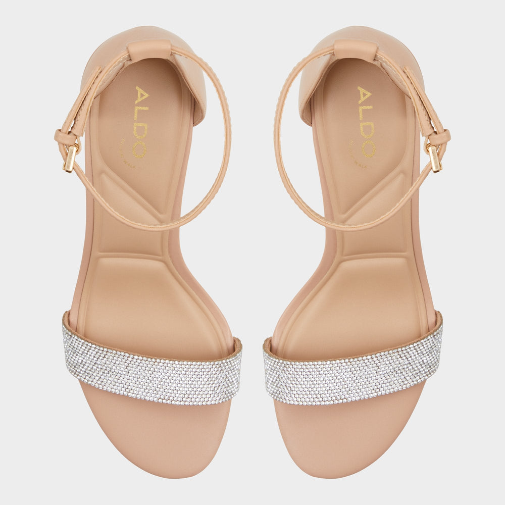 Aldo | Pristine in Bone - Strappy sandal, Block heel