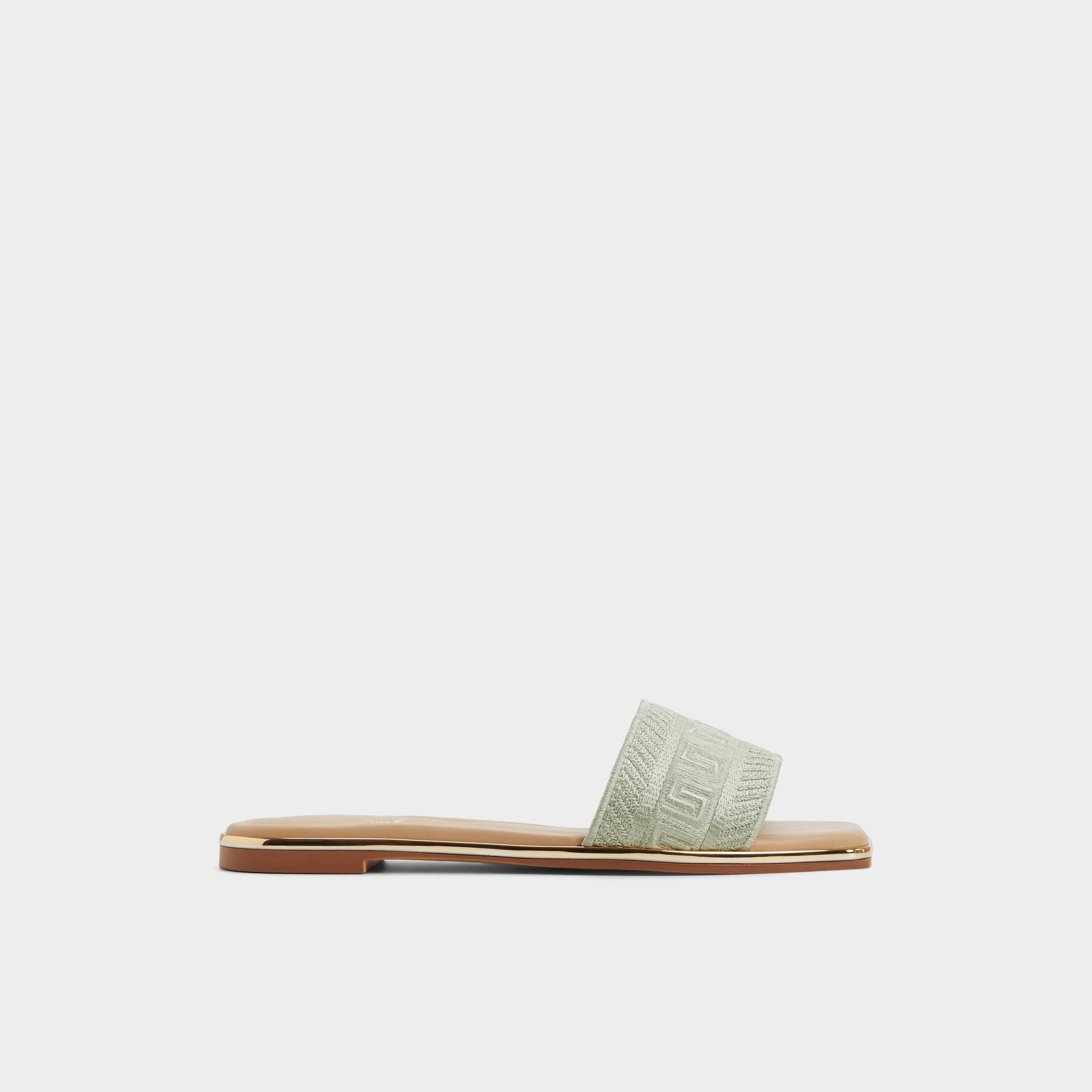 Aldo | Oceania-xt Other Green Women's Flats - Slide sandal